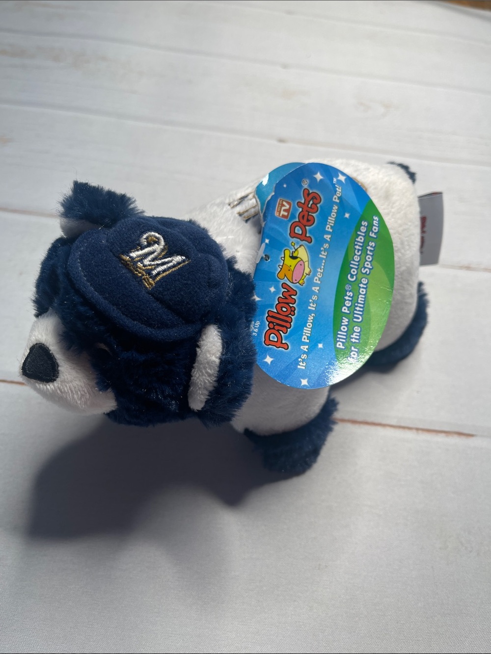 2011 Mini Pillow Pet Braun 8 Baseball MLB Milwaukee Brewers Stuffed Toy Small